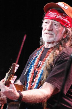 Denver, Colorado / USA - 9/14/2005 - Willie Nelson performing at Red Rocks Amphitheater. clipart