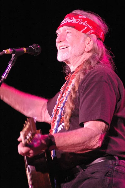 Denver Colorado Usa 2005 Willie Nelson Performing Red Rocks Amphitheater — Stock Photo, Image