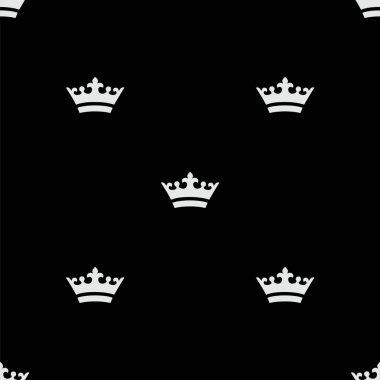 Kesintisiz beyaz taç modeldir. Siyah arka plan