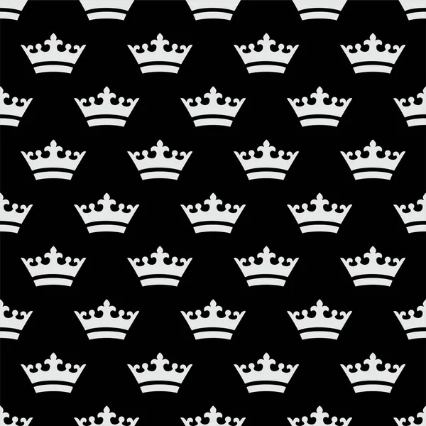 Yoğun ile Seamless Modeli taç simgeleri yerleştirilir. Siyah arka plan
