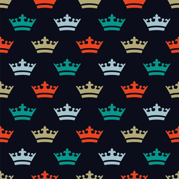 Düz renkli kron. Yeni yıl için seamless modeli.