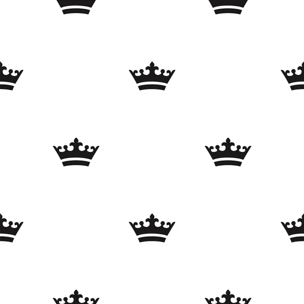 Seamless crown pattern. — Stock Vector