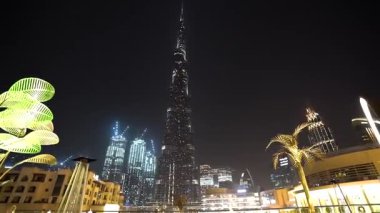 DUBAI, BAE - 17 Şubat 2020: Burj Halife, Dubai, Birleşik Arap Emirlikleri