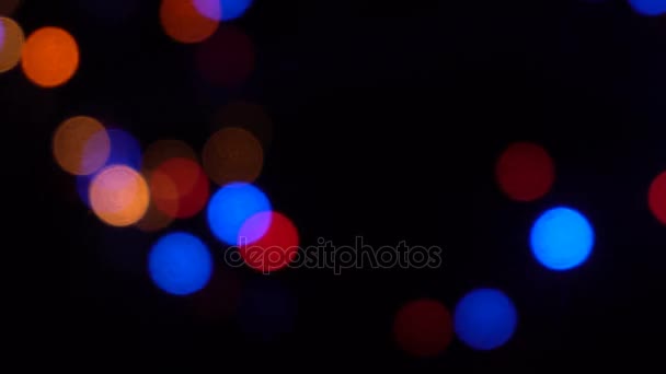 Abstract Blurred Christmas Rgb Lights Bokeh Background Blinking