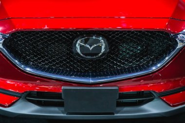 BANGKOK, THAILAND 1 April, 2018:  New Mazda CX5 on display with  clipart