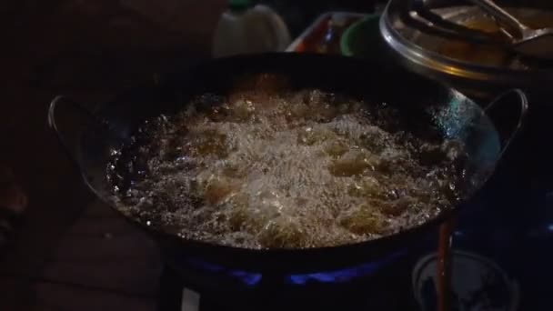 Primer Plano Deliciosa Sopa Comida Tailandesa Cocina Caliente Picante Con — Vídeos de Stock