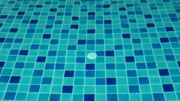 プールや水の質感の表面のトップビュー — ストック動画