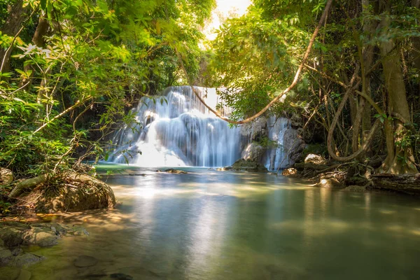 Landschaft Des Huai Mae Kamin Wasserfalls Srinakarin Ist Ein Wasserfall — Stockfoto