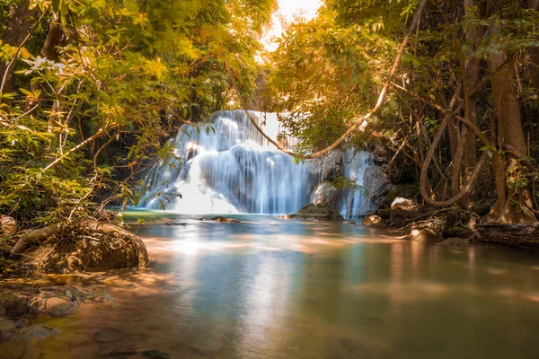 Landschaft Des Huai Mae Kamin Wasserfalls Srinakarin Ist Ein Wasserfall — Stockfoto