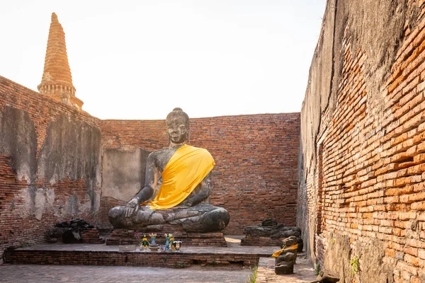 Grande Buddha Nel Tempio Wat Lokayasutharam Nel Tempio Buddista Tempio — Foto Stock