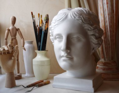 Bir sanatçının resim yapmak için ihtiyacı olan şeyler.