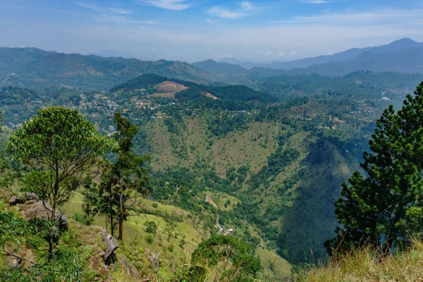 Evergreen hills, highland village in the valley