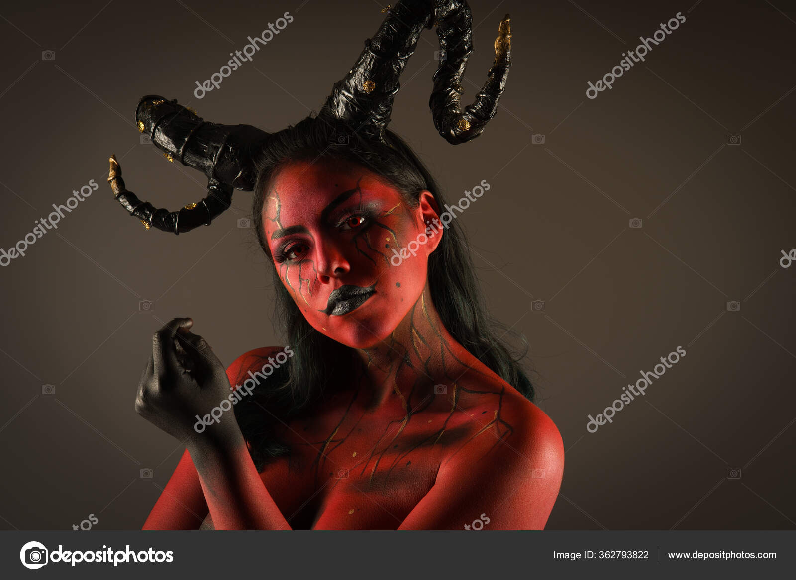 Black body painting (devil)