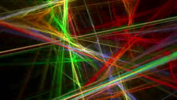 Цветные линии абстрактный фон цикла — стоковое видео