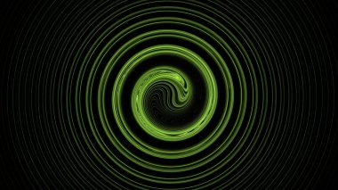 Green spiral abstract background clipart