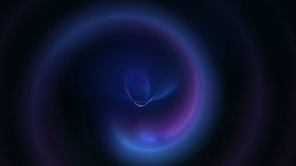 Blue galaxy nebula abstract loop motion background — Stock Video