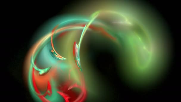 Цветной рисунок абстрактного цикла — стоковое видео