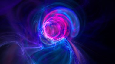 Colorful wormhole galaxy abstract background clipart