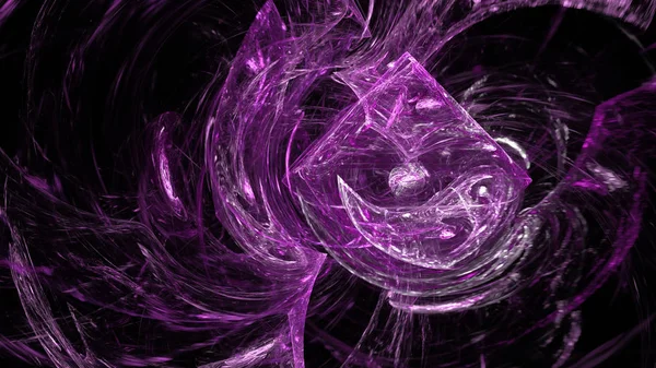 Rosa esplosione cristallo sfondo astratto — Foto Stock