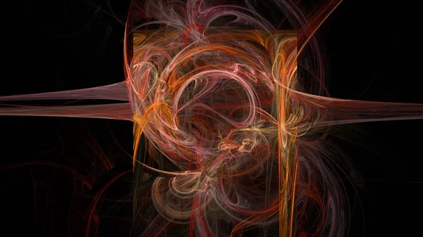 Curvas coloridas y ondas abstractas 3d fondo — Foto de Stock