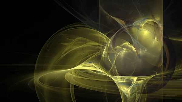 Curvas de oro y ondas abstracto 3d fondo — Foto de Stock