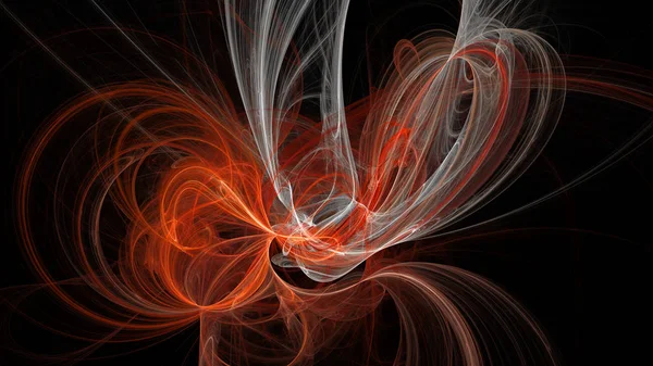 Curvas coloridas y ondas abstractas 3d fondo — Foto de Stock