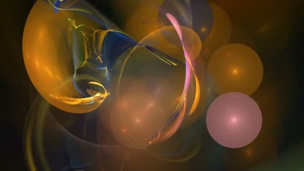 Boules colorées motif abstrait mouvement fond — Video