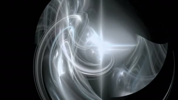 Zářivě bílý vzor pohybu abstraktní pozadí — Stock video