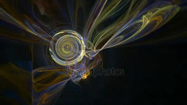 Patrón cósmico colorido fondo de movimiento abstracto — Vídeos de Stock