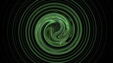 Green spiral abstract background clipart