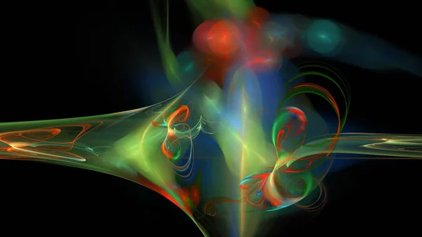 Heldere kleuren krommen en golven abstracte achtergrond — Stockfoto