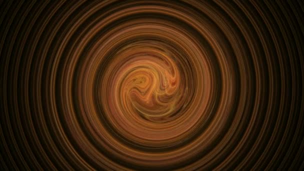 Amber spiral pattern abstract motion background — Stock Video