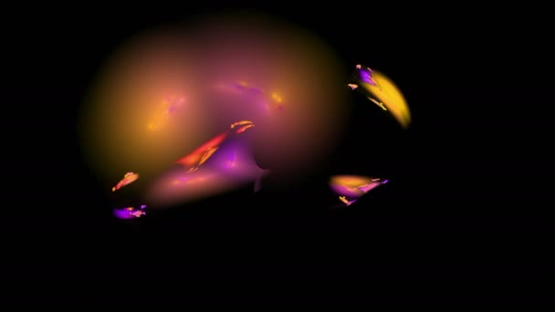 Красочный рисунок звезды абстрактный фон движения — стоковое видео