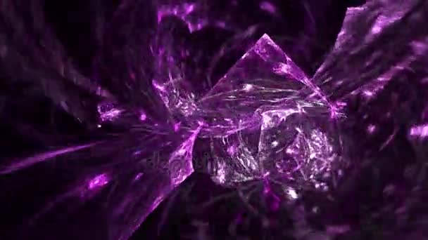 Patrón diamante rosa movimiento abstracto fondo — Vídeo de stock