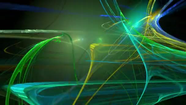丰富多彩的绿色图案抽象运动背景 — 图库视频影像