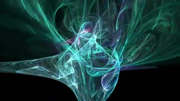 Барвистий зелений візерунок абстрактний фон руху — стокове відео