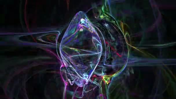 Patrón de hilos de colores fondo de movimiento abstracto — Vídeo de stock