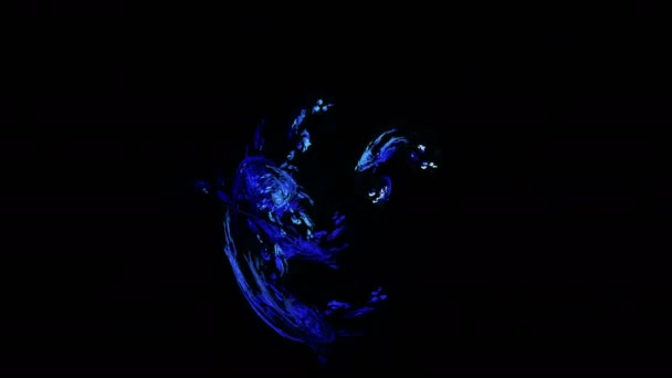 Fondo de movimiento abstracto de patrón azul profundo — Vídeo de stock