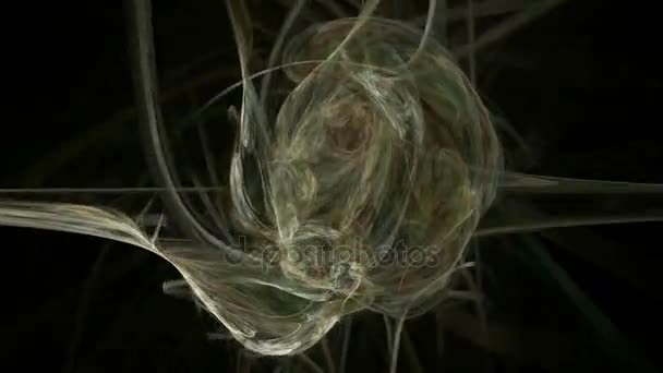 Beige neuron pattern abstract motion background — Stock Video