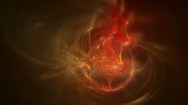 Rosso caldo fuoco modello astratto movimento sfondo — Video Stock