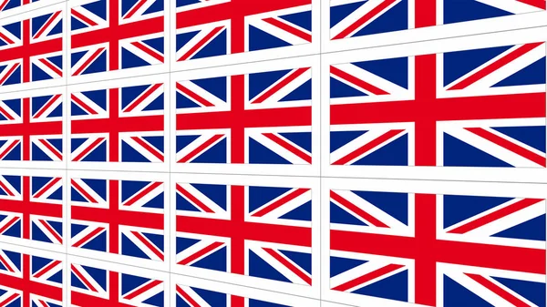영국 국기와 함께 엽서 — 스톡 사진