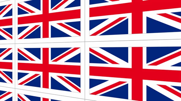 Cartoline con bandiera nazionale del Regno Unito — Foto Stock