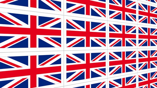 Cartões postais com bandeira nacional do Reino Unido — Fotografia de Stock