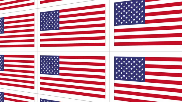 Открытки с национальным флагом США — стоковое фото