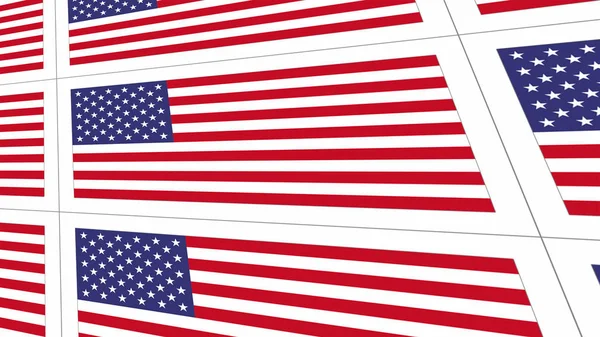 Pocztówki z Flaga narodowa Stanów Zjednoczonych — Zdjęcie stockowe