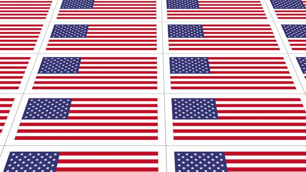 Ansichtkaarten met nationale vlag van Verenigde Staten — Stockfoto