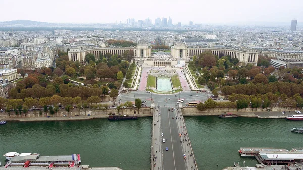 Paris Flygfoto över Trocadero — Stockfoto