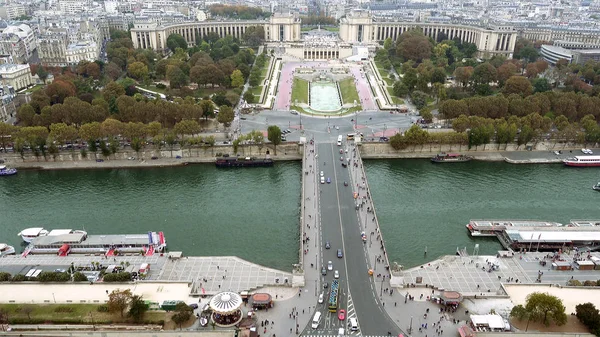 Paris aerial view of Trocadero — Stock Photo, Image
