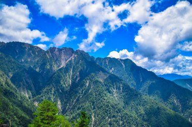 Jade Dağı Manzarası - Tayvan Adası 'nın en yüksek dağı 
