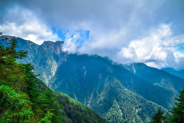 Jade Mountain Landskap Det Högsta Berget Taiwan Island — Stockfoto